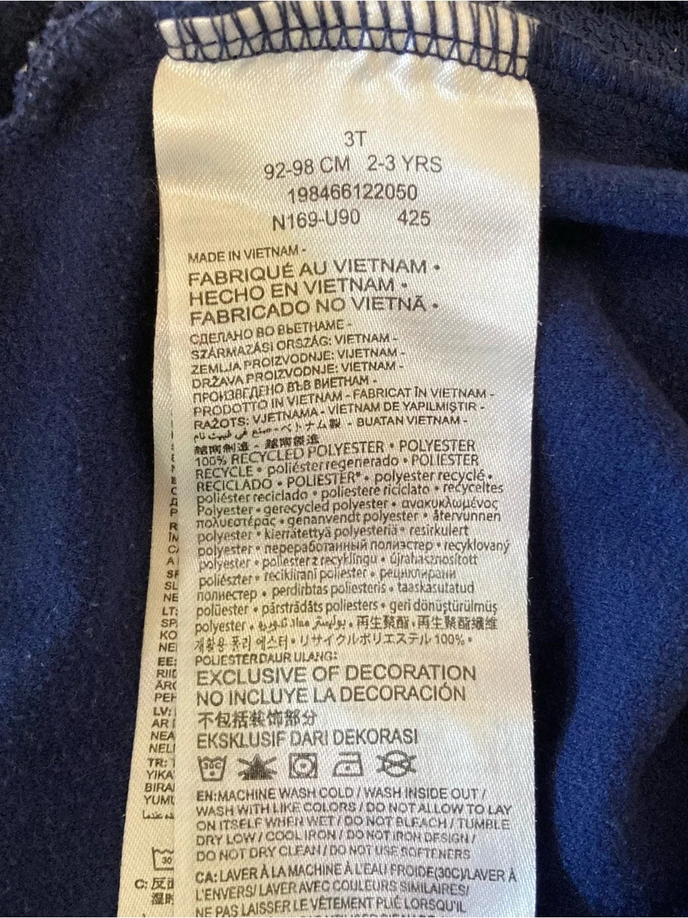 Nike Kids Hooded FZ Propus Taping Tracksuit Sz 3T Navy Dri-Fit Jogging Set